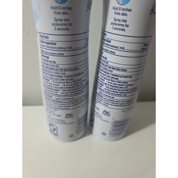Lot of 2 Secret Original Dry Spray Deodorant Powder Fresh 4.1 oz 48HR Protection - Picture 6 of 8